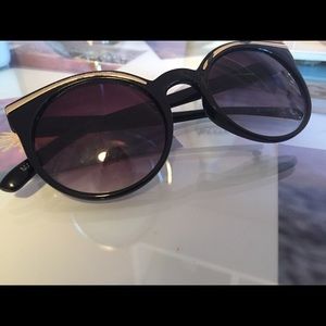 DONATING SOON Black & Gold Cat-Eye Sunglasses